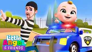 Police Car Song | Little Angel And Friends Kid Songs