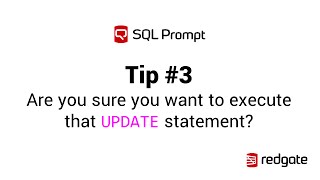 SQL Prompt execution warnings