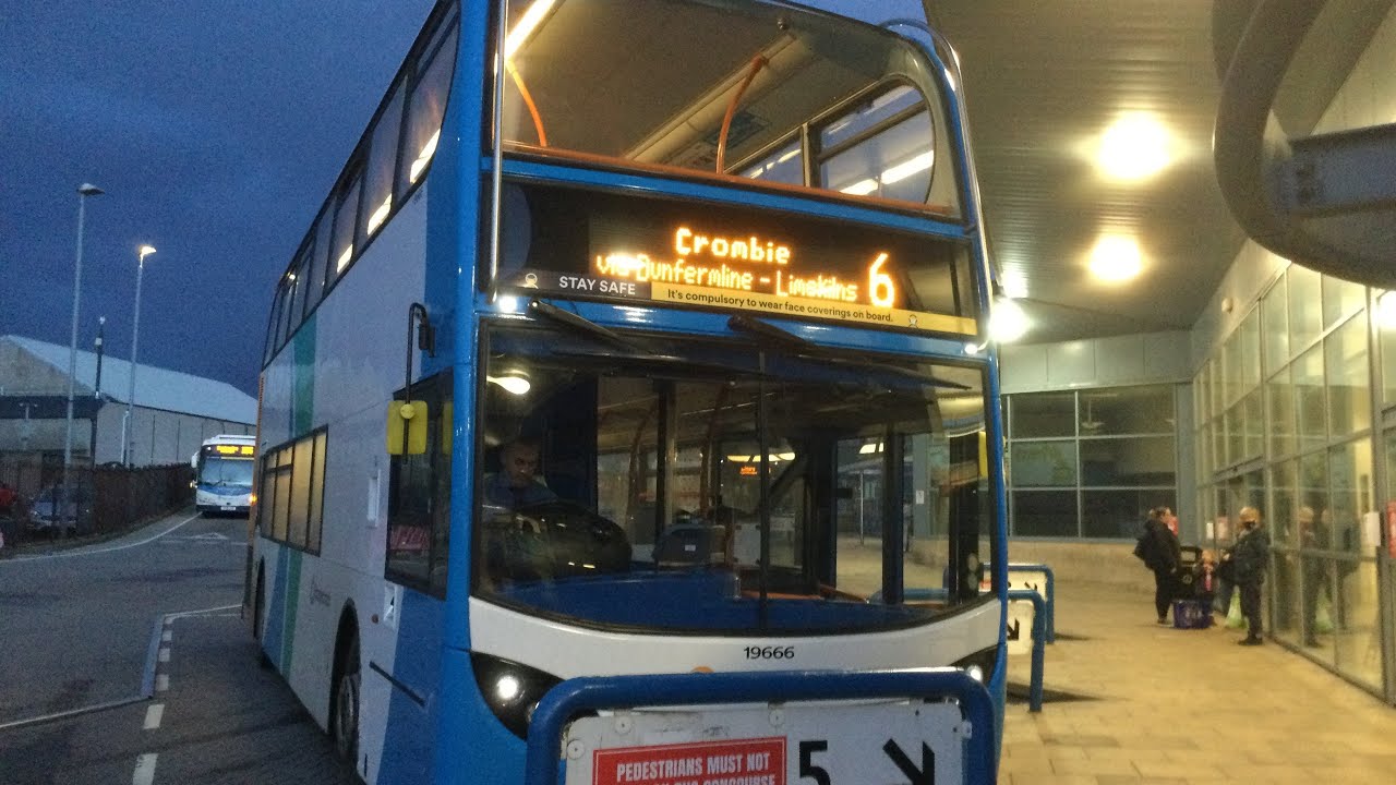 Buses In Dunfermline Bus Station 19/12/20 - YouTube