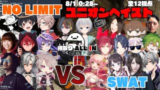 【ストグラ】NO LIMITのユニオンヘイストに横取りでALL IN、SWATも11人参戦！戦いの行方は！？【切り抜き】