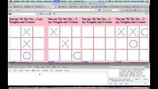 Fix Tic Tac Toe Javascript with Firefox Firebug