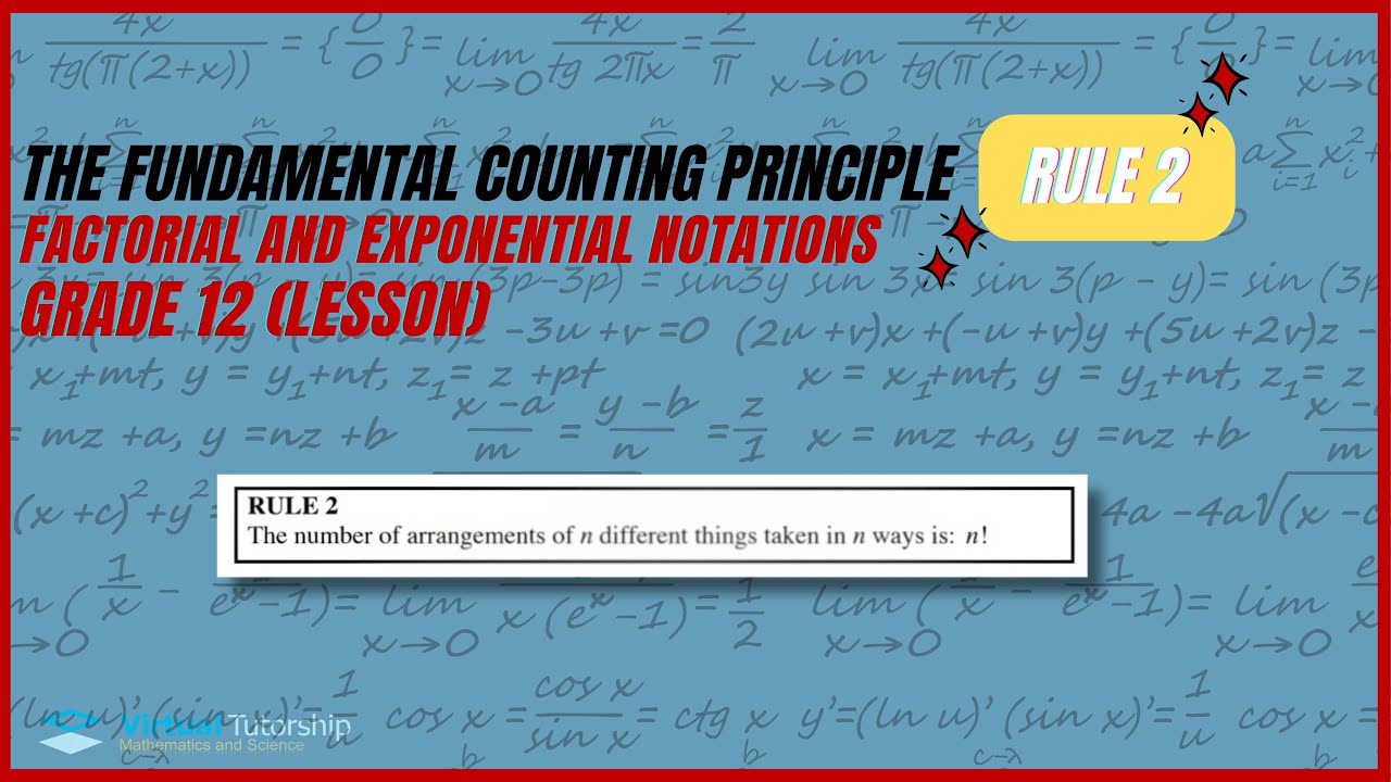 THE FUNDAMENTAL COUNTING PRINCIPLE: RULE 2 (GRADE 12 LESSON) - YouTube