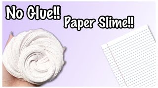 No Glue Paper Slime!!🔮 Testing No Glue Paper Slime Recipes!!