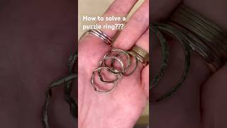 How to solve a 4 band puzzle ring #shorts #vintagejewellery #vintagejewelry #jewellery #jewelry