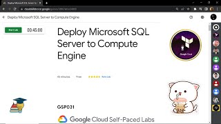 Deploy Microsoft SQL Server to Compute Engine || [GSP031] || Solution
