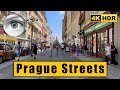 Walking tour through the coziest city in the world 🇨🇿 Prague, Czech Republic 4k HDR ASMR