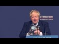 boris johnson unveils conservative manifesto promises to get brexit done afp