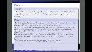 Part 2:  Existence And Uniqueness Proofs