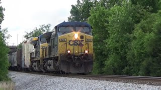 CSX AC44CW 526 Leads YN2 Duo on Weird X585-27 on 5/27/22