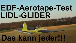 Lidl Segelflieger mit EDF und Flybrei-Aerotape