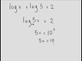 Solving simple log equation