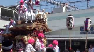 2013年　大阪　海老江八坂神社夏祭り②　パレード集合　４台