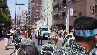 浅草　三社祭　一之宮　本社神輿渡御　西浅草一町会　２０１６．５．１５　Asakusa Sanja Matsuri Tokyo Japan