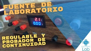 Como hacer una fuente de laboratorio con probador de continuidad, Voltajes fijos y regulable | DIY