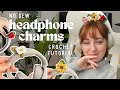 Crochet Headphone Daisy Charm  ✨ FREE No Sew Tutorial; Beginner Friendly Pattern Rose & Sunflower