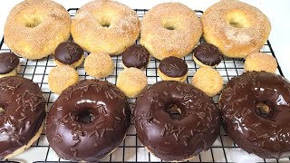 How To Make Homemade Donut (baked not fried)دونات خانگی (در فر یا داش )بدون سرخ کردن در روغن