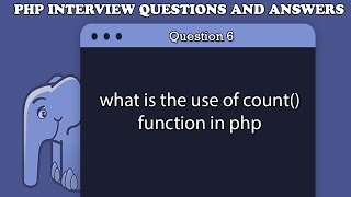 what is the use of count function in php