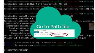 How to convert python tkinter file to exe (executable)