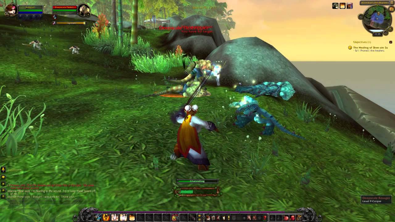 World Of Warcraft Healing Of Shen Zin Su Quest - YouTube