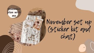 November Setup (Stickers & Chat)