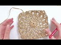 comment faire un carré au crochet ✨ tuto crochet facile gratuit débutant ⭐️ toutes tailles raphia