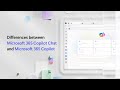 Differences between Microsoft 365 Copilot Chat and Copilot