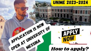 UNIVERSITY OF MESSINA APPLICATION FOR 2023-2024!!COURSES!! REQUIREMENTS!! #studyinitaly #eurodreams
