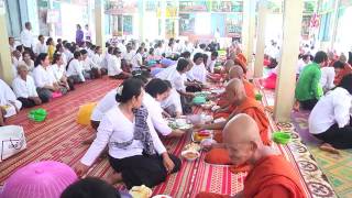 វត្តភ្នំអណ្ដើក wat phnom andaoek វិសាខបូជា( រាប់បាត្រ) ព.ស ..59,..60 1 ​5/5