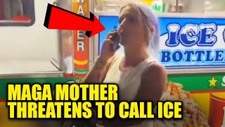 WATCH: MAGA Mom Hurls N-Word at Crowd, Threatens to Call ICE