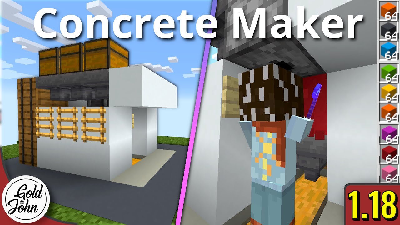 How To Level A Bad Concrete Floor In Minecraft 1 18 Bedrock Edition
