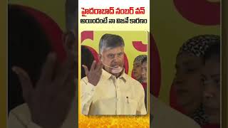 Chandrababu Vision for development of  Hyderabad City #chandrababu #mahashaktichaitanyayatra