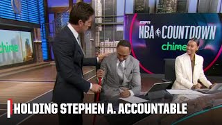 Bob Myers holds Stephen A. accountable for his Nuggets take 🤣 | NBA Countdown