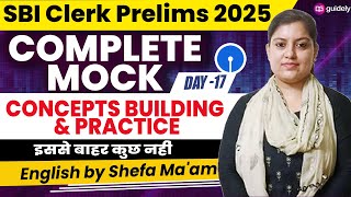 SBI Clerk Prelims 2025 | Complete English Mock | Toughest Level  |इससे बाहर कुछ नहीं |By Shefa Ma'am