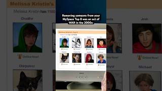 Removing someone from your MySpace Top 8 was an act of WAR in the #2000s. #millennials #nostalgia