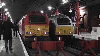 (HD) Chiltern Railways Class 67's at London Marylebone - 16/1/12