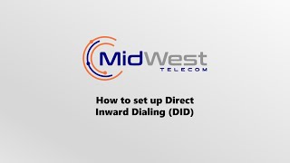 How to set up Direct Inward Dialing (DID)