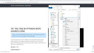 Tic-Tac-Toe In PYTHON With Source Code | Source Code & Projects