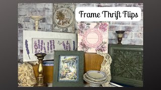 DIY Thrift Store Frames Into PRETTY Wall Decor!