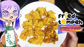 [ASMR] EASY! How To Cook Crispy Crunchy Fried Tempeh 天貝素食料理 (Tempeh Goreng Renyah Rangup Anti Gagal)