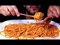 asmr spaghetti napoli feta cheese pasta eating sounds no talking mukbang