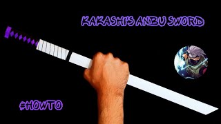 Tutorial: How To Make Kakashi's Anbu Sword With Paper || Katana Making #Anime