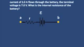 Electric Circuits - Terminal Voltage Sample Problems