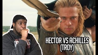 Hector vs. Achilles - TROY |EPIC FIGHT REACTION| #1 - AJREACTS2