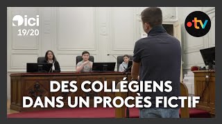 Des collégiens dans un procès fictif pour découvrir les rouages de la justice