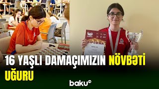 Gənc damaçı Banu Əli Avropa birinciliyində ölkəmizə medal qazandırıb