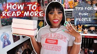 5  SIMPLE TIPS TO READING MORE FOR BUSY PEOPLE✨How to Read More Books