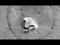 mars bear face crater