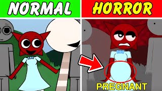 Sprunki Retake But Human Last Update In Incredibox Sprunki | Normal Vs Horror Style