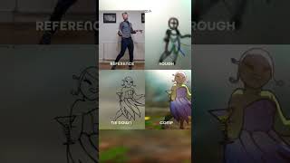 My Animation Process (Why am I sharing my reference vid? 🤣) #animation #2danimation #artwip