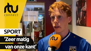 Reactie Mats Egbring na Helmond Sport - Vitesse (3-0) | RTV Connect